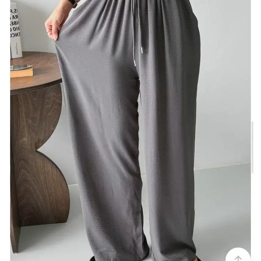 [BUNJANG] Wide Banding Pants Charcoal/Black Bundle Set / 찰랑 와이드 밴딩 팬츠 일괄 *차콜/블랙
