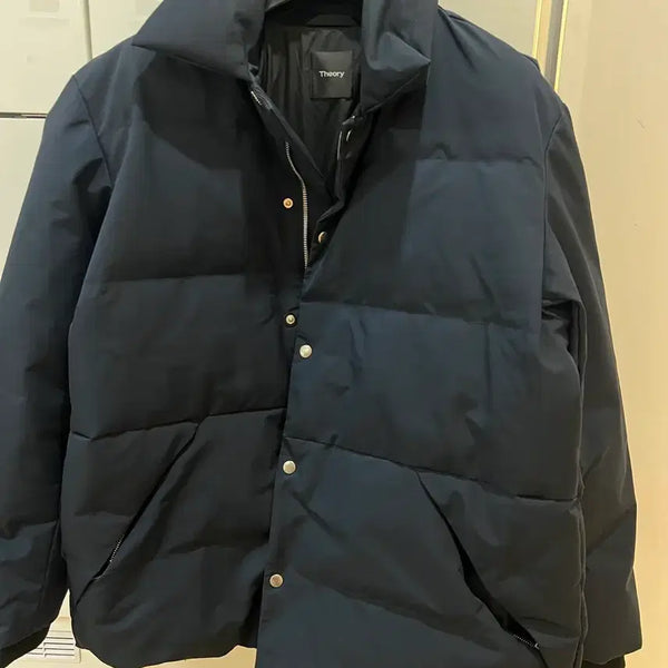 [BUNJANG] Theory Dark Navy Puffer Jacket XL / 띠어리 다크네이비 푸퍼패딩 xl 새상품급