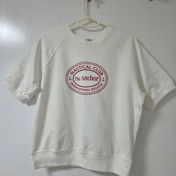 [BUNJANG] TOPTEN Women's COOLAir Cotton Double Knit Short Sleeve Sweatshirt M / 탑텐 여성 COOLAir코튼 더블니트 반팔 스웨트셔츠 M사이즈
