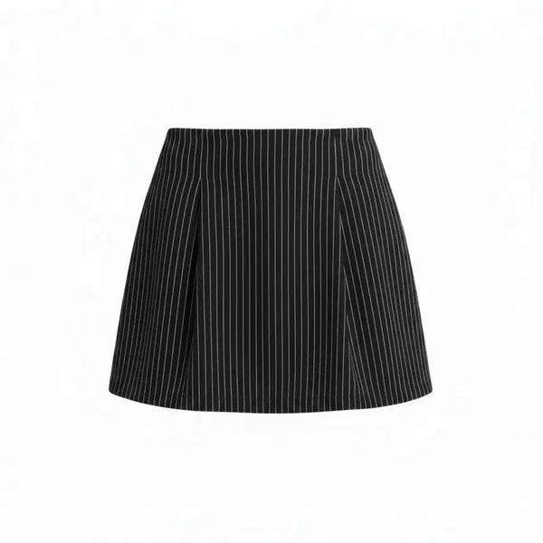[BUNJANG] Shein Striped Mini Skirt Women's L / 여성L/ 쉬인 스트라이프 미니스커트 17-111