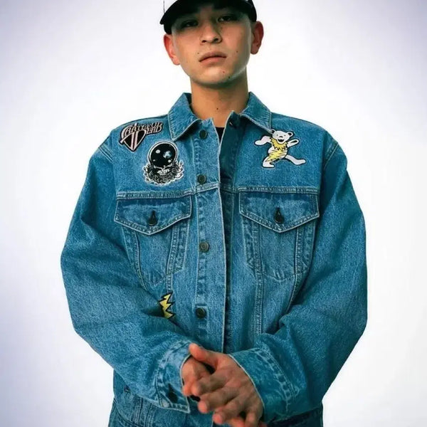 [BUNJANG] thisisneverthat x Grateful Dead Denim Jacket / [L]디스이즈네버댓 그레이트풀데드 데님 청자켓