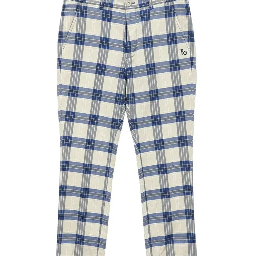 [BUNJANG] Elle Golf Men's Summer Check Trousers Pants / 남성80/ 엘르 골프 여름 체크 바지 팬츠