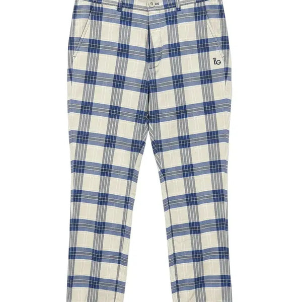 [BUNJANG] Elle Golf Men's Summer Check Trousers Pants / 남성80/ 엘르 골프 여름 체크 바지 팬츠