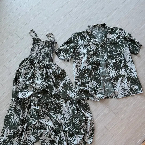 [BUNJANG] Hawaiian Couple Matching Set - Summer Vacation Resort Wear / 휴양지 커플룩 하와이안 커플룩 착샷ㅇ