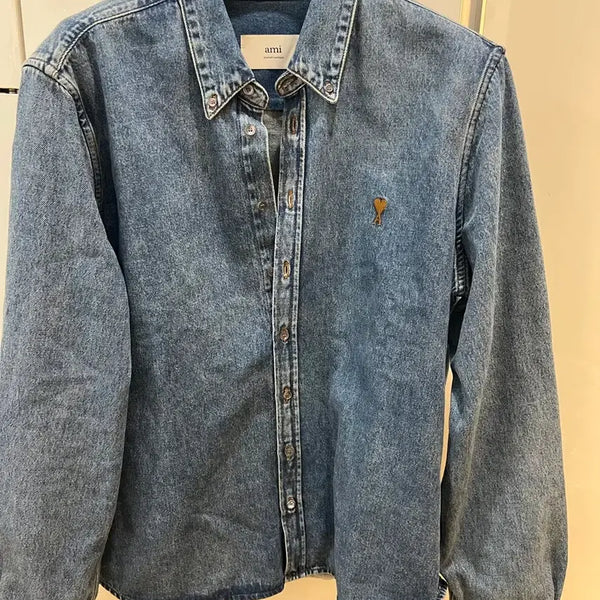 [BUNJANG] AMI 26FW Denim Shirt Jacket 2XL / 26fw 아미 데님청셔츠자켓 2xl 새상품급