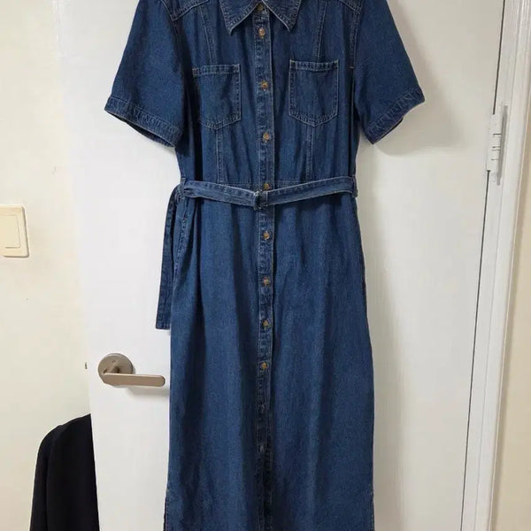 [BUNJANG] Plastic Island Denim Dress M Size / 플라스틱아일랜드 데님 원피스 M사이즈