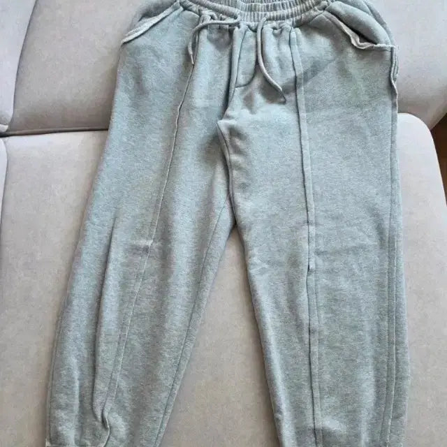 [BUNJANG] Fleece Jogger Pants - Gray / 기모 조거 팬츠 그레이