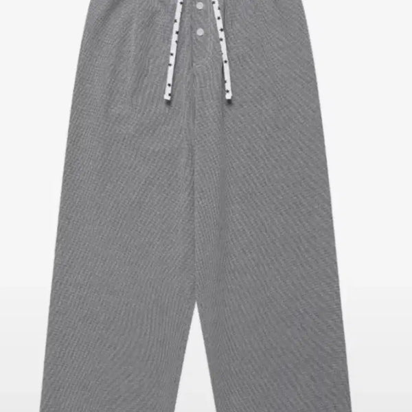 [BUNJANG] Carbishi Check Lounge Pants Black / 카비시 CHECK LOUNGE PANTS BLACK 라운지 별 바지