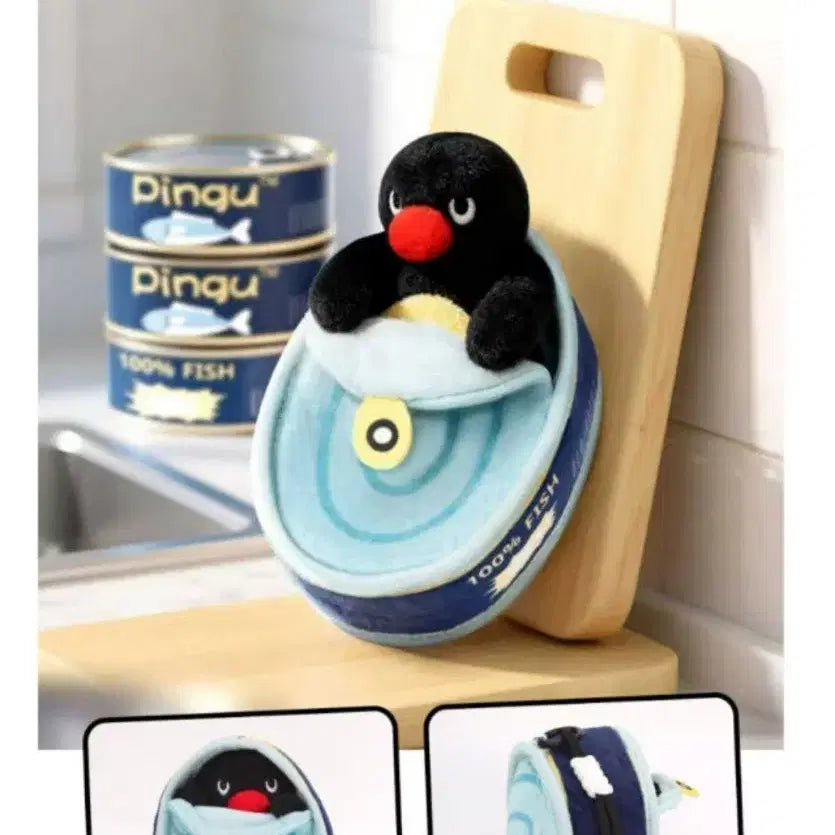 [BUNJANG] Pingoo Hide-and-Seek Series Plush Keychain / (통조림)핑구 숨바꼭질 시리즈 인형 키링