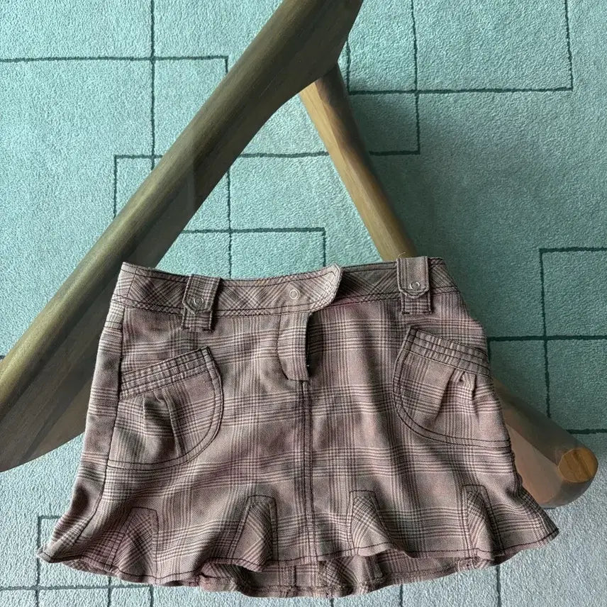 [BUNJANG] Guess Jeans Vintage Check Mini Skirt / 게스 진스 빈티지 미니스커트