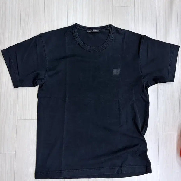 [BUNJANG] Acne Studios Face Logo T-Shirt Black XS / 아크네 스튜디오 페이스 로고 반팔티 블랙 xs사이즈