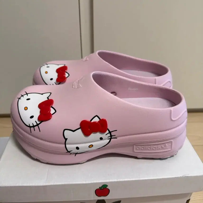 [BUNJANG] Adidas x Hello Kitty Adifom Stan Smith Platform Mules Pink 240 / 아디다스 헬로키티 스탠스뮬 핑크 240