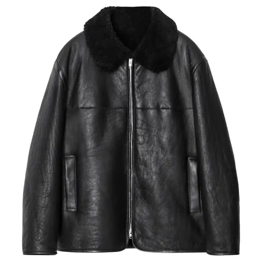 [BUNJANG] COS Shearling Flight Biker Jacket XL / COS 코스 시어링 플라이트 무스탕 자켓 XL 3회착