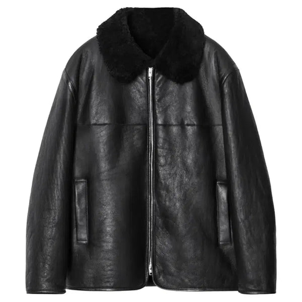 [BUNJANG] COS Shearling Flight Biker Jacket XL / COS 코스 시어링 플라이트 무스탕 자켓 XL 3회착