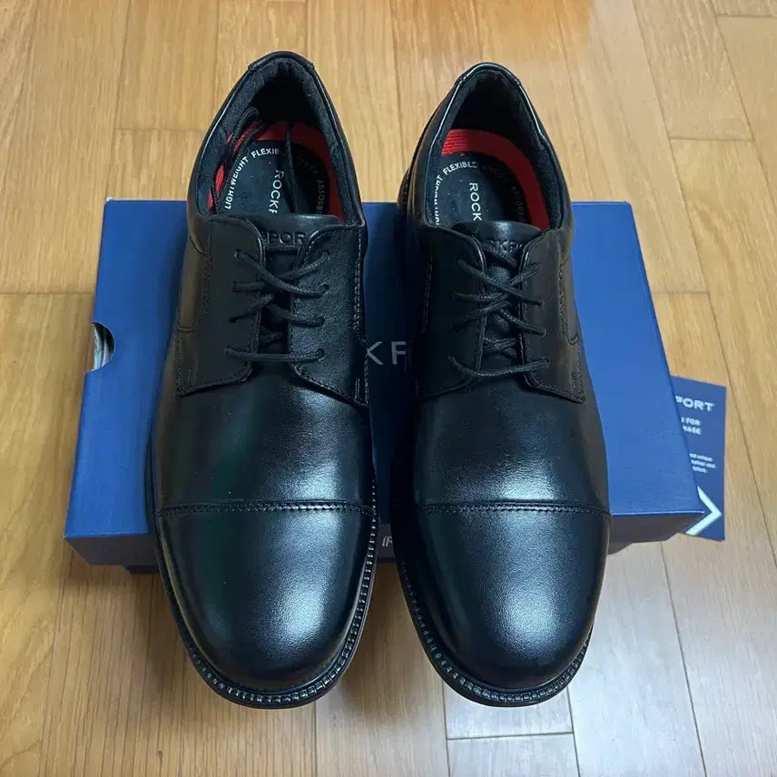 [BUNJANG] Rockport Charles Road Cap Toe Black 8W (260mm) Men's Dress Shoes / 락포트 찰스 로드 캡토 블랙 8W(260)