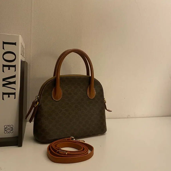 [BUNJANG] Celine Vintage Macadam Small Tote Bag Shoulder Bag / CELINE / 빈티지 셀린느 브라운 마카담 스몰 토트백 / 숄더백