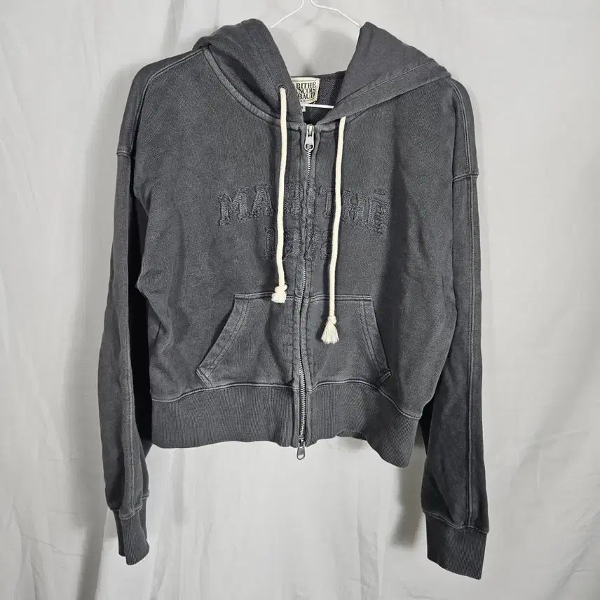 [BUNJANG] Marithe Francéís Cropped Hoodie Zip-Up / 마리떼 크롭후드집업M