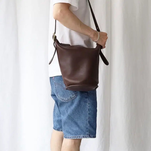 [BUNJANG] Old Coach Leather Duffle Bag M Mahogany / 올드코치 레더 더플백 M / 마호가니