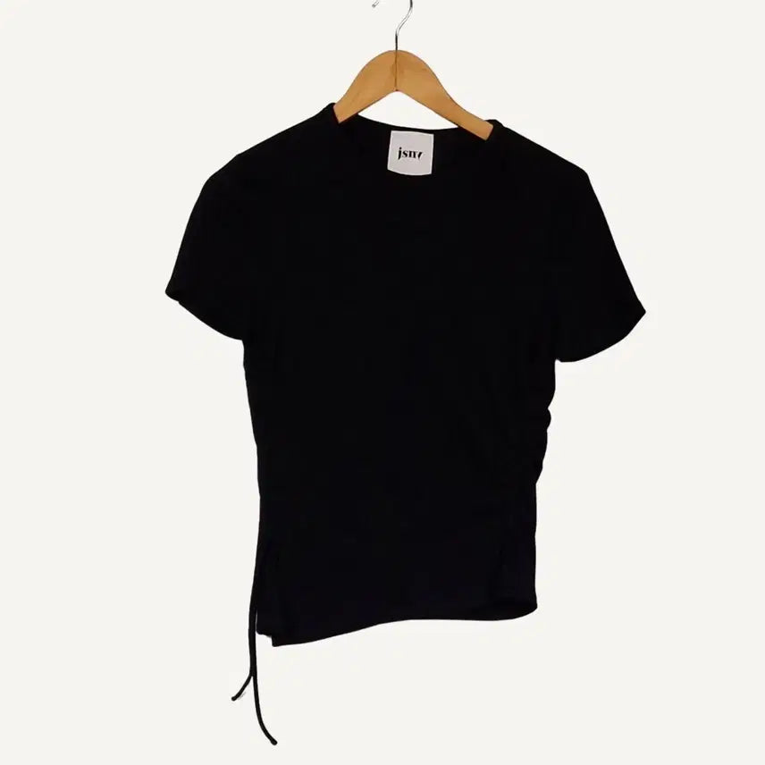 [BUNJANG] JSNY Shirring Short Sleeve T-Shirt / JSNY 제이에스엔와이 셔링 반팔 티셔츠 88-96-165_A382