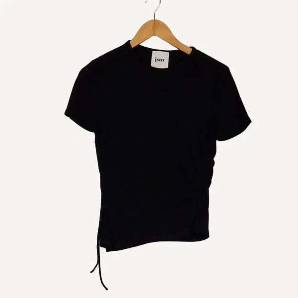 [BUNJANG] JSNY Shirring Short Sleeve T-Shirt / JSNY 제이에스엔와이 셔링 반팔 티셔츠 88-96-165_A382