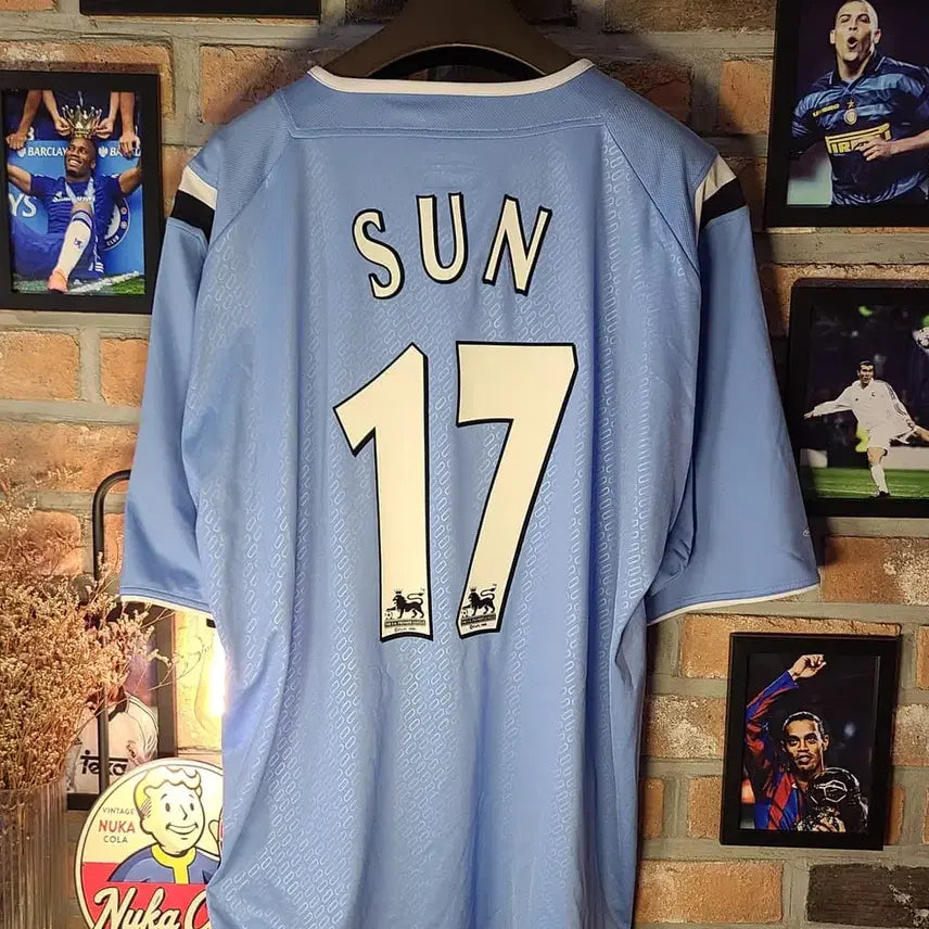 [BUNJANG] Manchester City 04-05 Sun Jihai #17 Football Jersey (2XL) / 맨시티 04-05 순지하이 유니폼