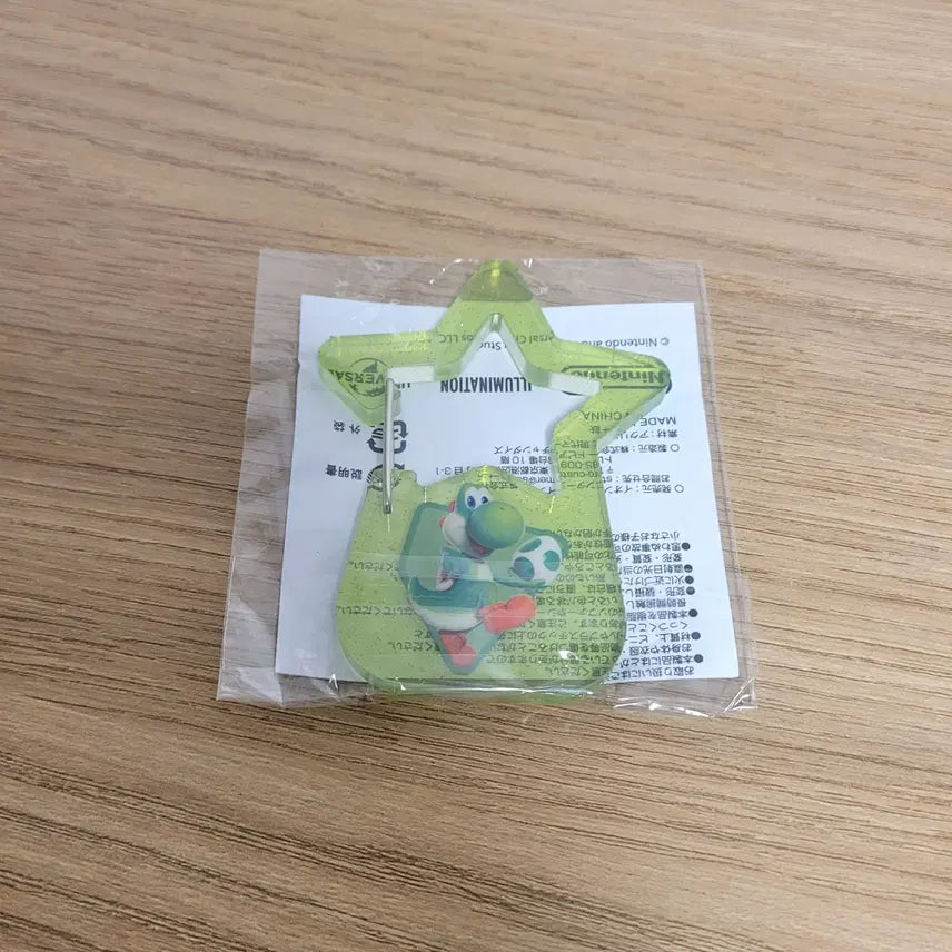 [BUNJANG] Super Mario Galaxy Yoshi Star Carabiner Keychain / 슈퍼마리오 갤럭시 요시 알 아크릴 별 카라비너/키링/고리/스타/초록
