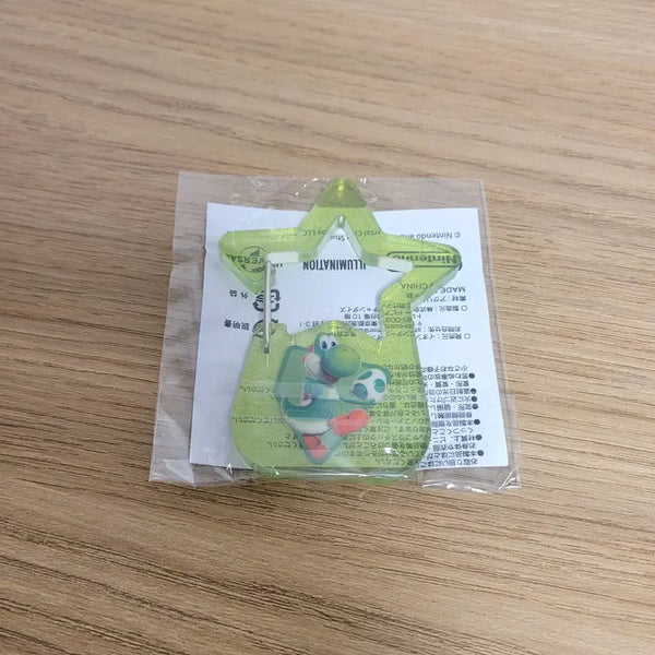 [BUNJANG] Super Mario Galaxy Yoshi Star Carabiner Keychain / 슈퍼마리오 갤럭시 요시 알 아크릴 별 카라비너/키링/고리/스타/초록