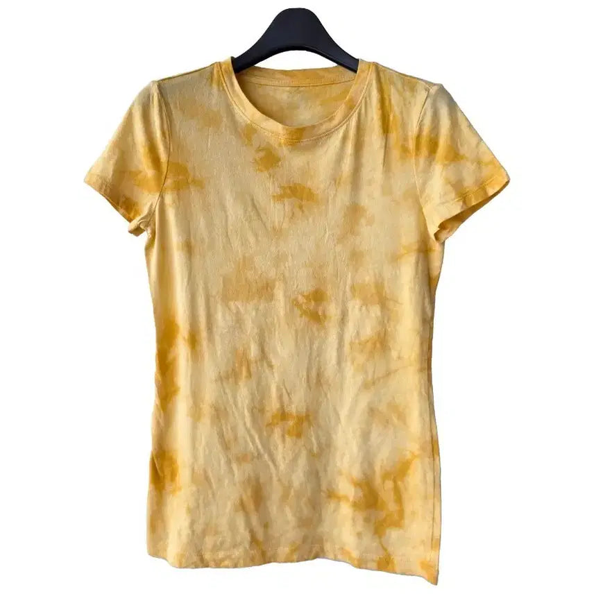 [BUNJANG] Yellow Tie-Dye T-Shirt - New / S/옐로우 나염 티셔츠/새제품