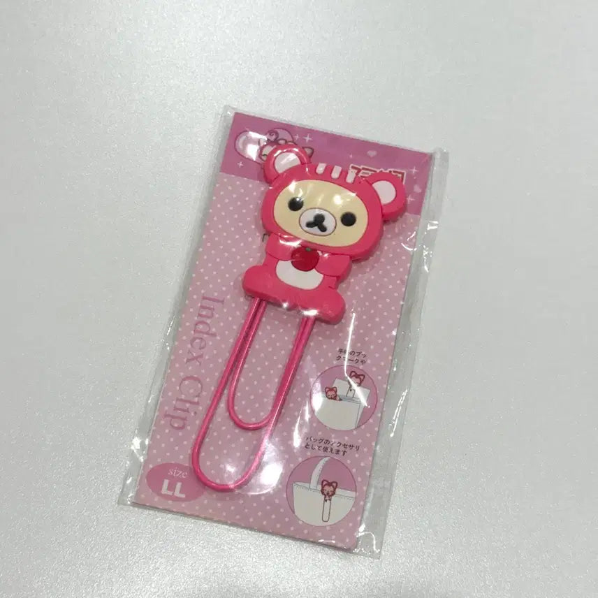 [BUNJANG] Rilakkuma Silicone Bookmark Index LL Size / 코리락쿠마 실리콘 북클립 인덱스 LL 사이즈