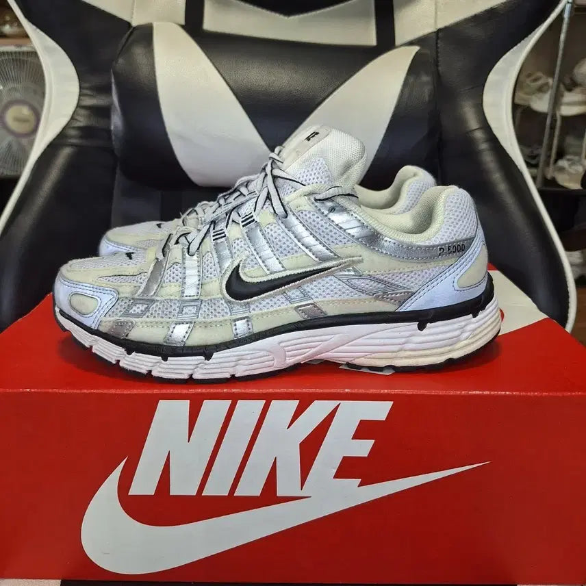 [BUNJANG] Nike P-6000 Sneakers White/Silver (235) / 나이키 P-6000 운동화 (235)