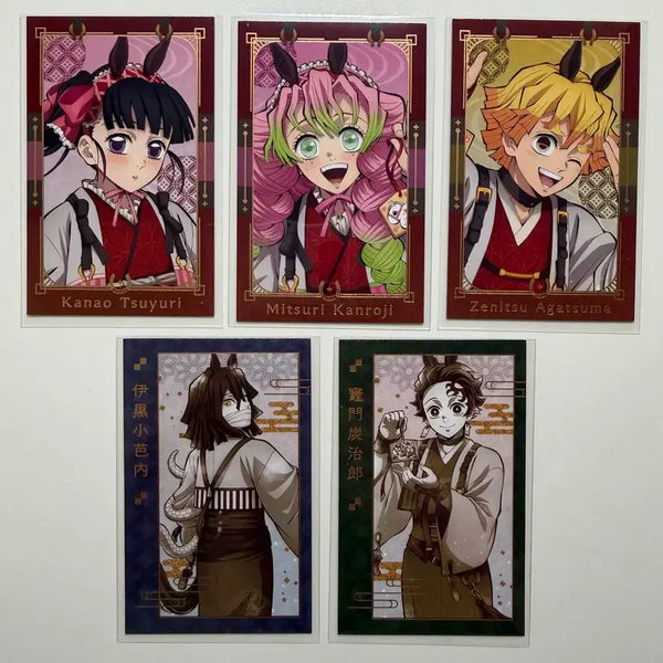 [BUNJANG] Demon Slayer Year of the Horse Photocard Bundle Set - Kanao, Mitsuri, Iguro, Tanjiro, Zenitsu / (일괄) 귀멸의 칼날 말의해 포카 카나오,미츠리,이구로,탄지로,젠이츠