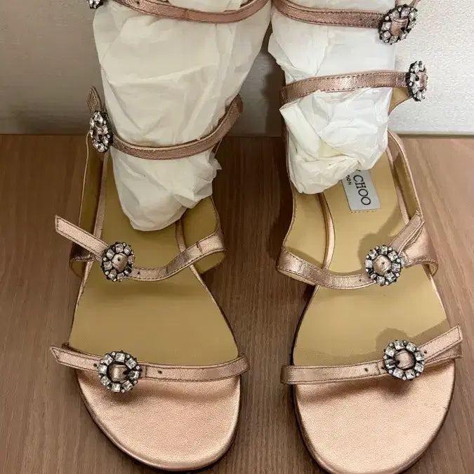 [BUNJANG] Jimmy Choo Crystal Buckle Sandals / 지미추(Jimmy Choo) 샌들