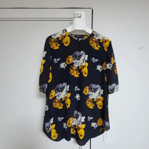 [BUNJANG] Theory Silk Floral Blouse S / 이태리 직수입 Theory 실크 블라우스 S