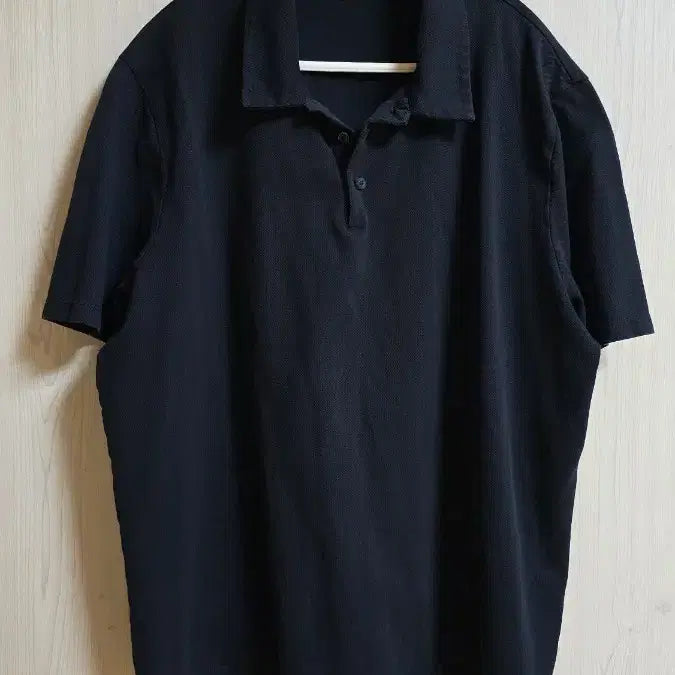 [BUNJANG] COS Men's Short Sleeve Polo T-Shirt Black XL / 코스 COS 남성 반팔 카라티 블랙 105
