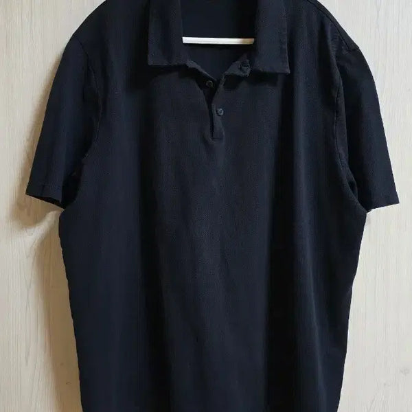 [BUNJANG] COS Men's Short Sleeve Polo T-Shirt Black XL / 코스 COS 남성 반팔 카라티 블랙 105