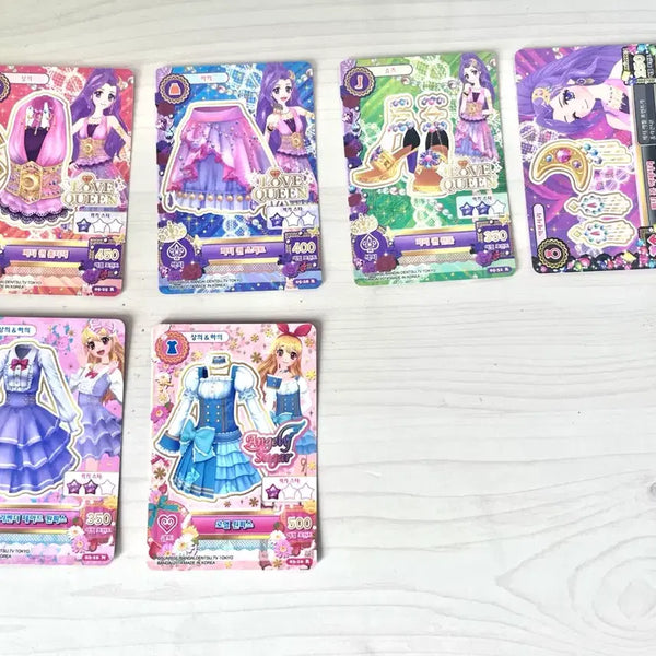 [BUNJANG] Aikatsu! Luna Party Queen & Lime Lavender Teardrop Dress Cards / 아이엠스타 아이카츠 카드 판매 루나 파티퀸 라임