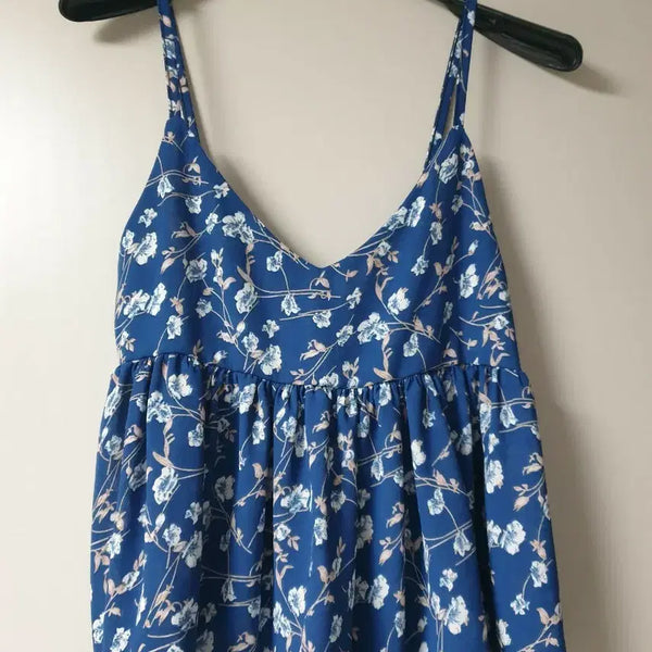 [BUNJANG] Navy Floral Bralette Top / 네이비 플라워 뷔스티에 F