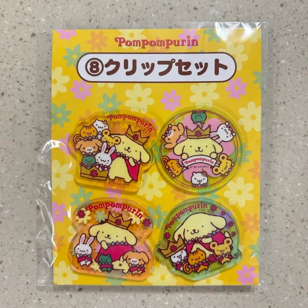 [BUNJANG] Pompompurin 30th Anniversary Atari Kuji Lottery #8 Clip Set / 폼폼푸린 30주년 아타리 쿠지 8번 8등 클립 세트