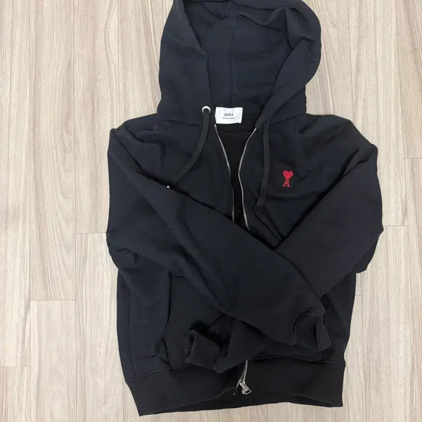 [BUNJANG] AMI Heart Logo Hoodie Zip-up / (병행)아미 하트 로고 후드집업