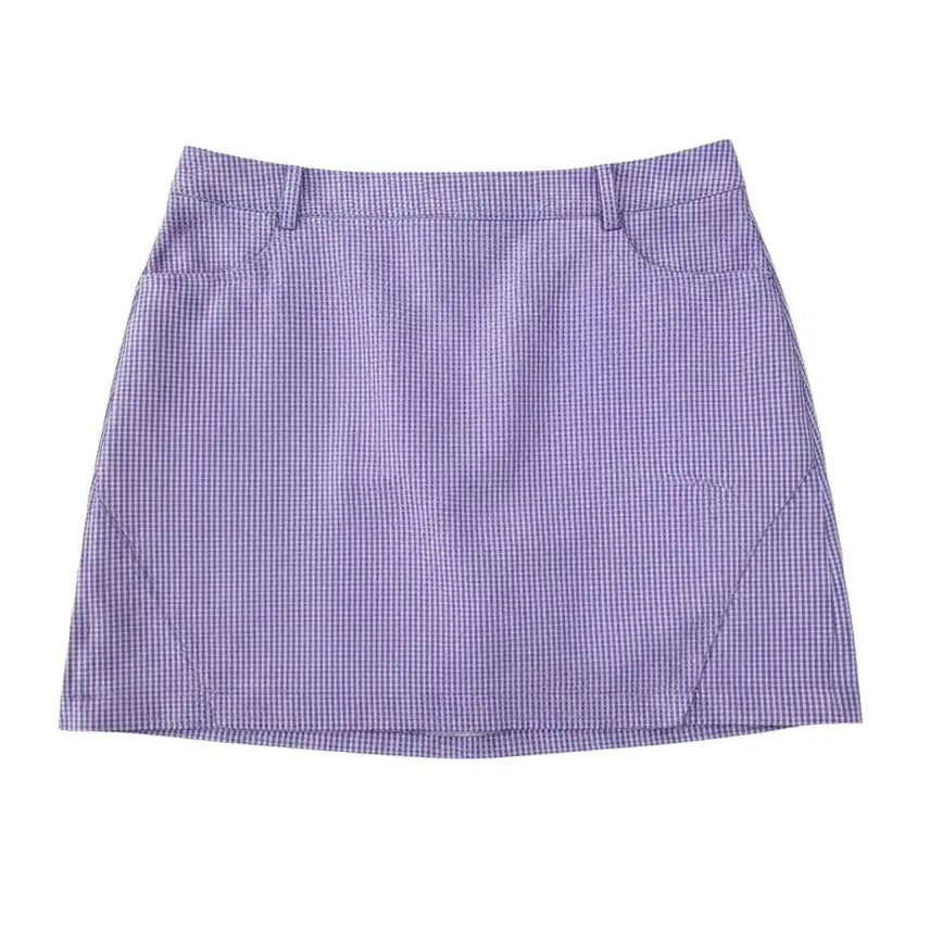 [BUNJANG] Women's Checked Summer Golf Skirt / 여성76/ 트레비스 골프 잔체크 여름 골프 치마 스커트