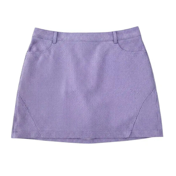 [BUNJANG] Women's Checked Summer Golf Skirt / 여성76/ 트레비스 골프 잔체크 여름 골프 치마 스커트