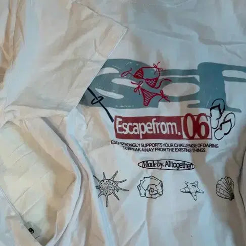 [BUNJANG] ESC Escape from 06 Short Sleeve T-Shirt White / ESC Escape from 06 반팔티 화이트