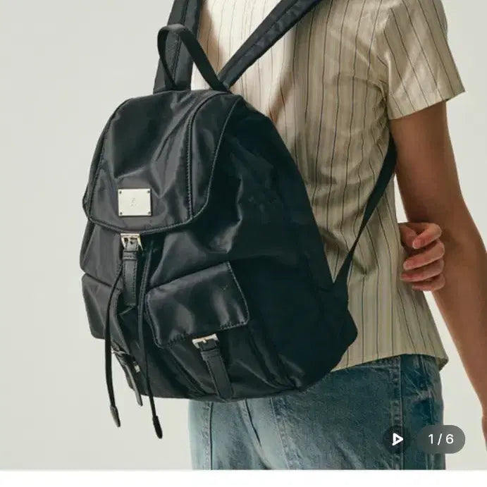 [BUNJANG] SYMBOL Nylon Backpack [Black] / SYMBOL NYLON BACKPACK [BLACK] 샐볼 나일론 백팩