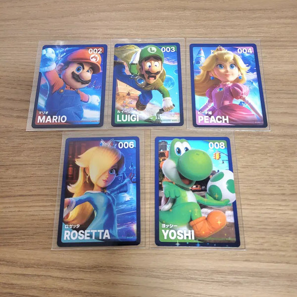 [BUNJANG] Super Mario Galaxy Hologram Photocard Set (Yoshi, Luigi, Peach, Rosalina) / 슈퍼마리오 갤럭시 홀로그램 포카/요시/루이지/피치/로젤리나
