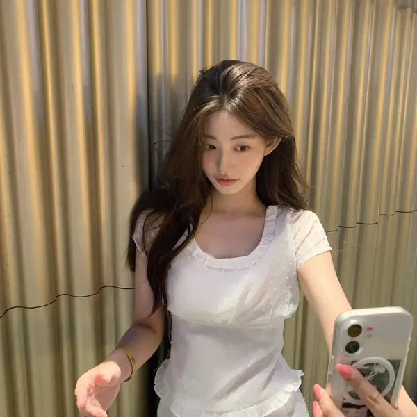 [BUNJANG] JENNIE O Made Dot Chiffon Blouse / 제니오 [made] 애니 도트 쉬폰블라우스 seer아워캐비넷씨어홀리