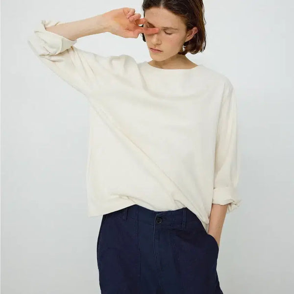 [BUNJANG] L'EAU Dean Solid Tee (Ivory, Free Size) / LEAU(로우) 티셔츠