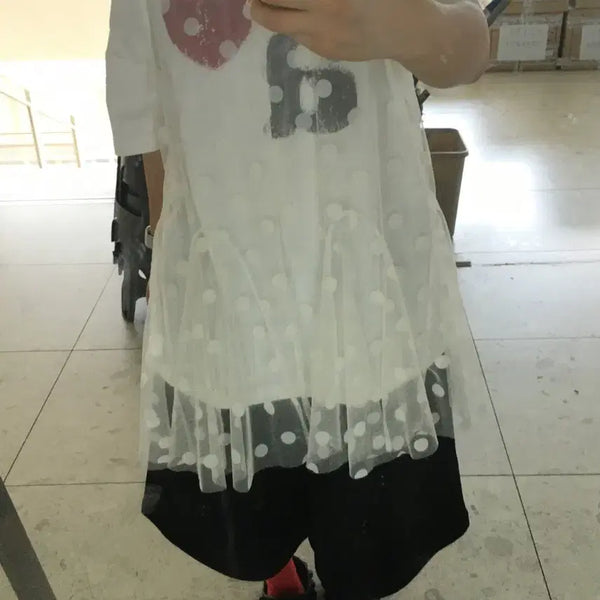 [BUNJANG] No Contents Dot Mesh Dress - Ivory / [노컨텐츠] 도트 메쉬 원피스Dot mesh ops - ivory