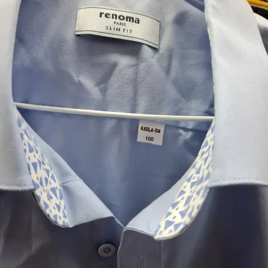 [BUNJANG] Renoma Paris Slim Fit Shirt Blue 100 / 레노마 파리 슬림핏 셔츠 블루 100