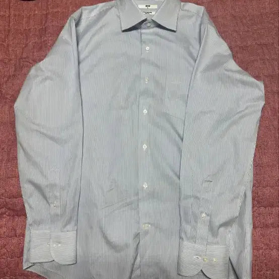 [BUNJANG] Uniqlo Striped Slim Fit Shirt XL / 유니클로 스트라이프 슬림핏 셔츠 XL