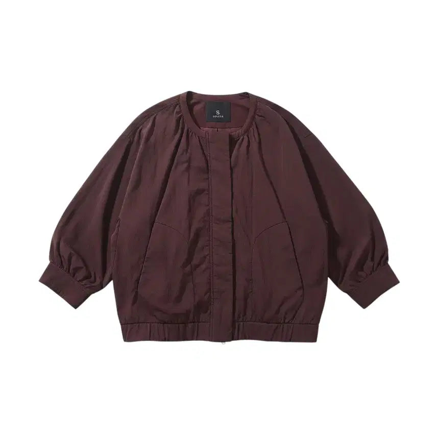 [BUNJANG] Solezia Nylon Zip-Up Blouson Jacket / 여성F/ 솔레지아 나일론 블루종 집업자켓PP 18-118